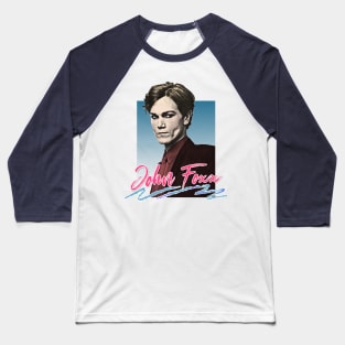 John Foxx /\\/\\\\/ 80s Styled Aesthetic Fanart Design Baseball T-Shirt